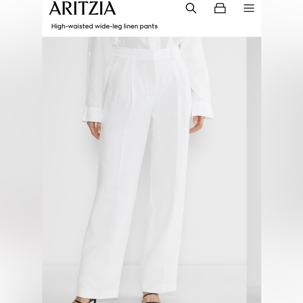 Aritzia The Effortless Pant Cruise Linen regular length never worn